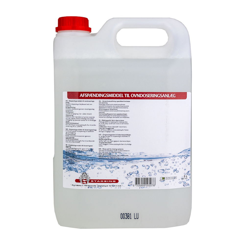 Afspænding til ovn doseringsanlæg, parfumefri, 5 ltr.